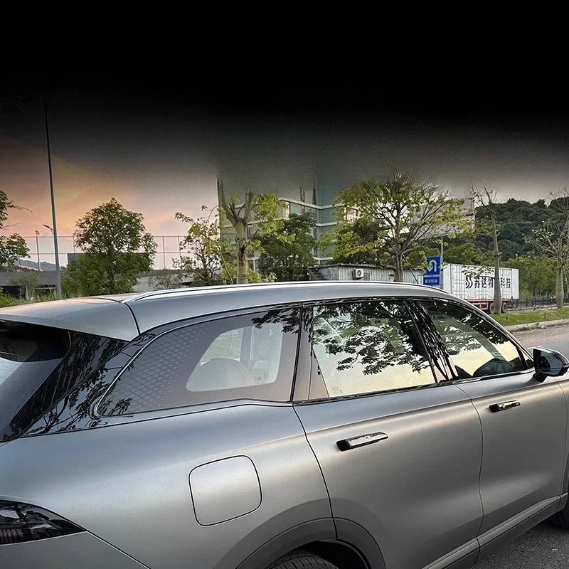Stainless Steel Blackened Window Trim Covering For Chery FULWIN T9/Tiggo 8L, Non-destructive Mod Exterior Parts
