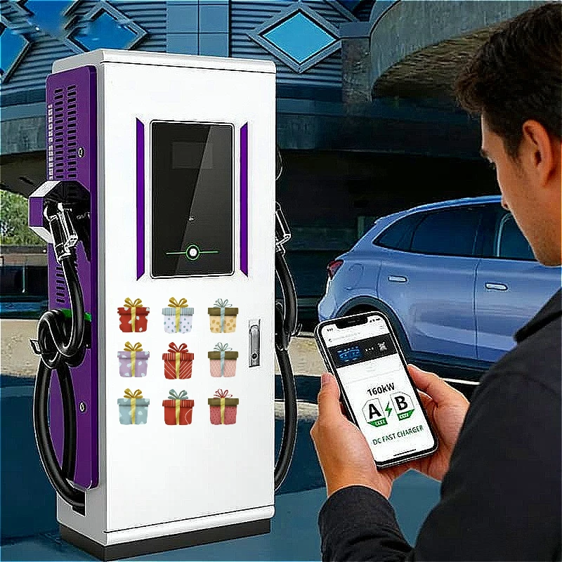 Commercial EV Charging Station 40KW Dual Socket Floor Standing Design with Management Software Customized durable high quality