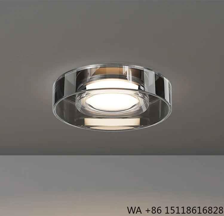 Italian Minimalist Light Luxury Living Room Ceiling Light Home Recessed Hole Light 75 Opening Barrel Corridor Downlight Middle