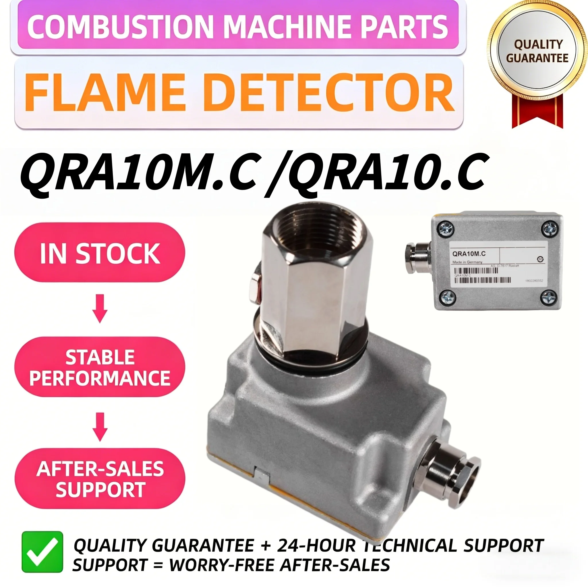 Universal QRA10 Series UV Flame Eyes QRA10.C QRA10M.C QRA10.KC Fire Detection Sensor Parts, 24h Fast Shipping