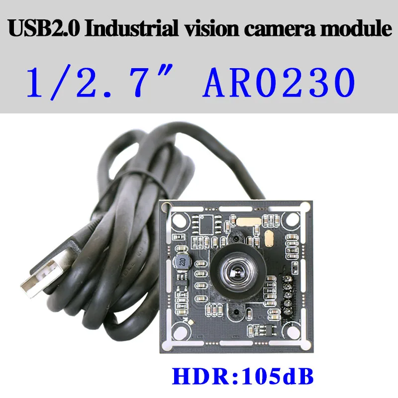 AR0230 1080P USB Infrared Narrow Band Camera Module 38mm 3.6mm 90degree Distortionless for PCBA Android