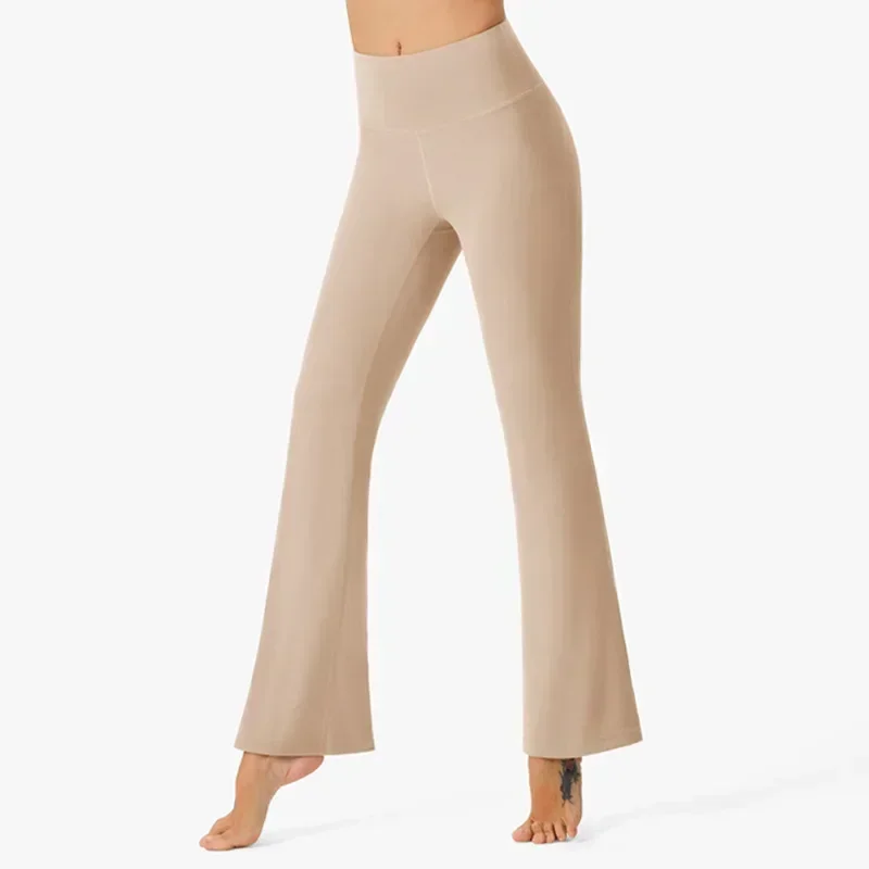 Hip-Lifting Slim Wide-Leg Bell-Bottoms Yoga roupas elásticas e confortáveis, esportes de lazer, novo, primavera e verão