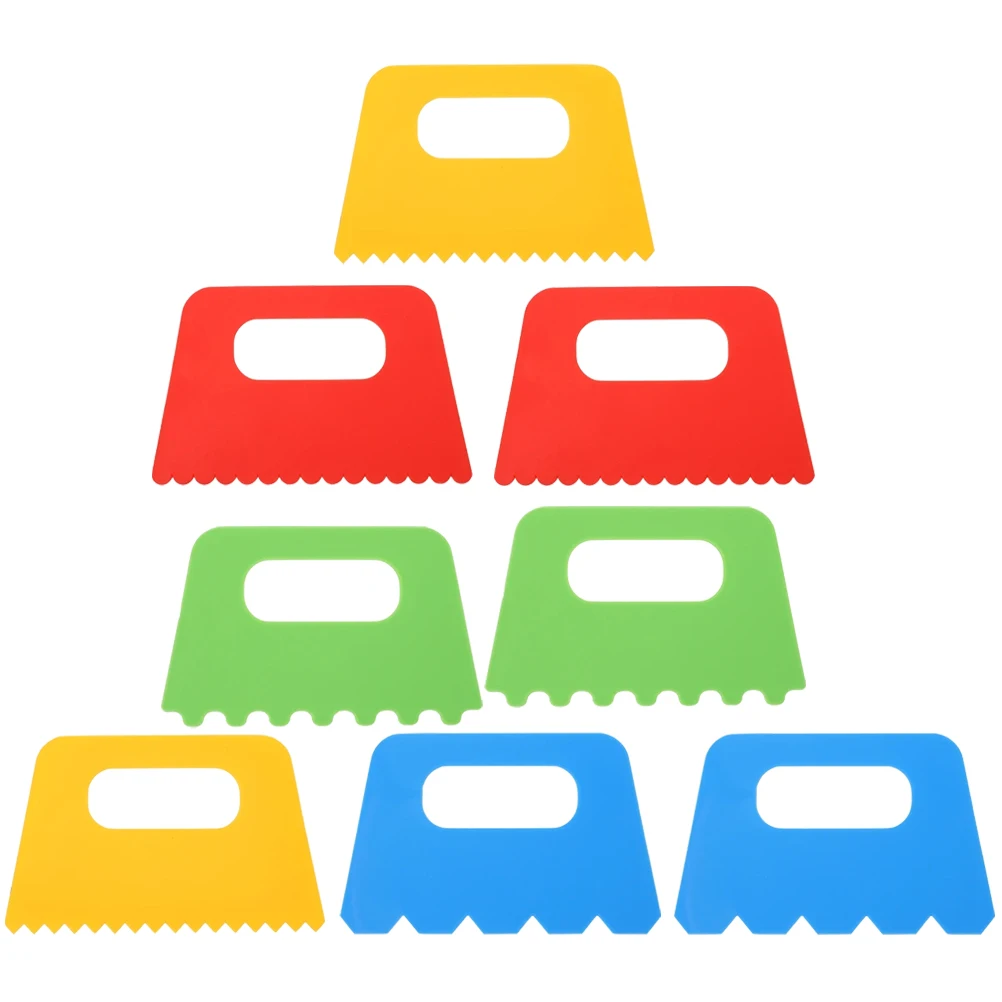 

8 Pcs Kids Painting Scrapers Plastic Art Tools for Early Learning Kindergarten Window Graffiti Projects