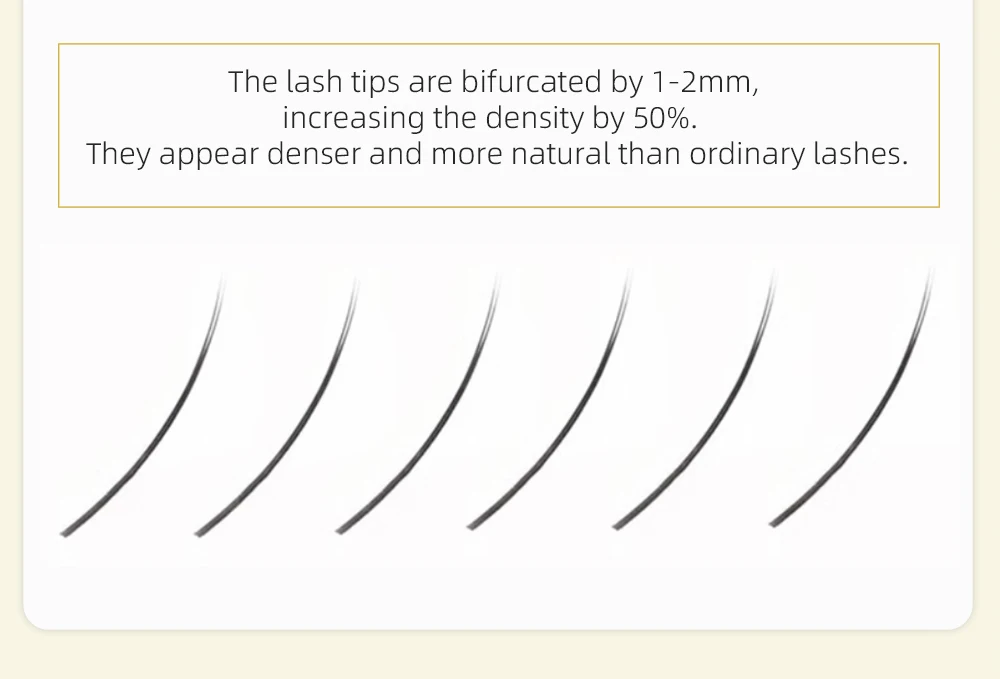 Yelix Ellipse Flache Wimpernverlängerungen Doppelspitze Zero Touch Luftig Weich 12 Reihen Tray Professionelle Salon- & Großhandelsware – Detail 7