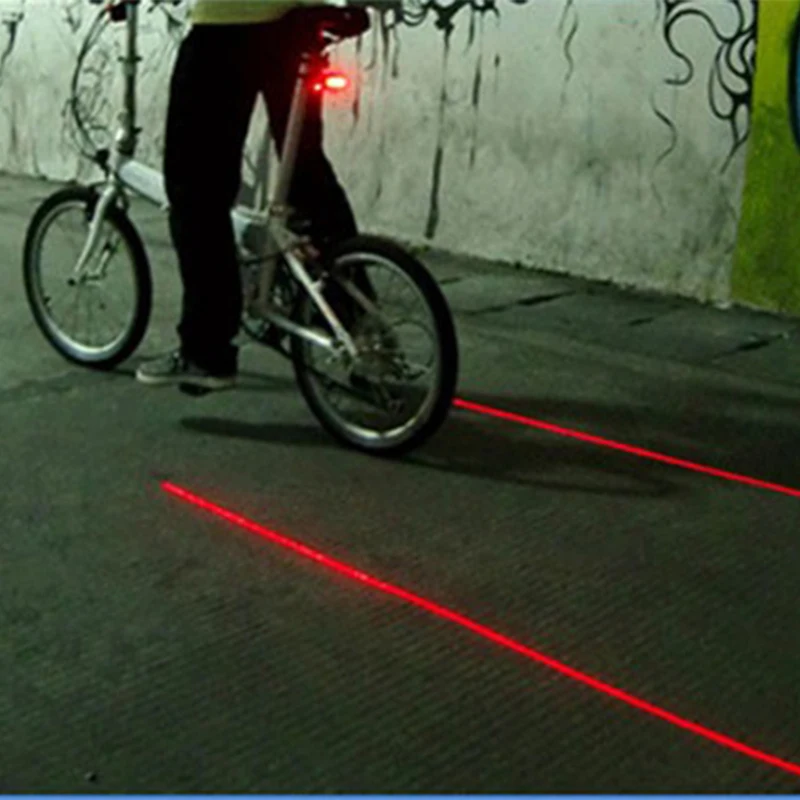 Waterproof Bicycle Cycling Light Taillight LED Laser Safety Warning Bicycle Rear Light Bicycle Tail Light Bicycle Accessories