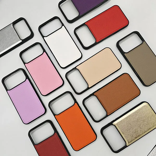 

Saffiano Premium Cross Texture Leather Case For iPhone 13 14 15 16 17 Slim Anti-Scratch Business Back Cover