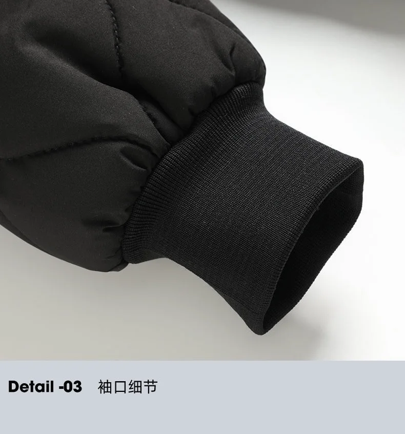New Autumn/Winter Solid Color Fleece-Lined Thickened Warm Windproof Cotton Jacket Men's Casual Loose Sports Plus Size Outerwear