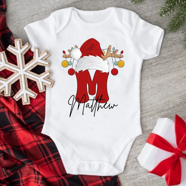 Personalized Christmas Family Matching Outfit Letter with Name T-shirt Mom Dad Daughter Son Clothes Shirts Baby Bodysuit Romper 6 Personalized Christmas Family Matching Outfit Letter with Name T-shirt Mom Dad Daughter Son Clothes Shirts Baby Bodysuit Romper 6