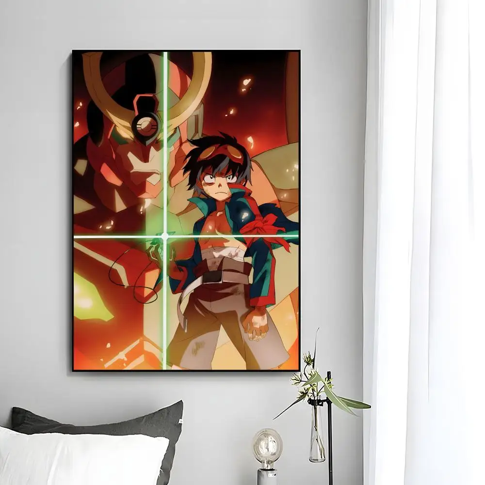 Action-Anime-Poster „T-Tengen Toppa Gurren Lagann“, Wandkunstdruck, dekoratives Wandbild, Heimdekoration, Geschenk, ungerahmt – Detail 16