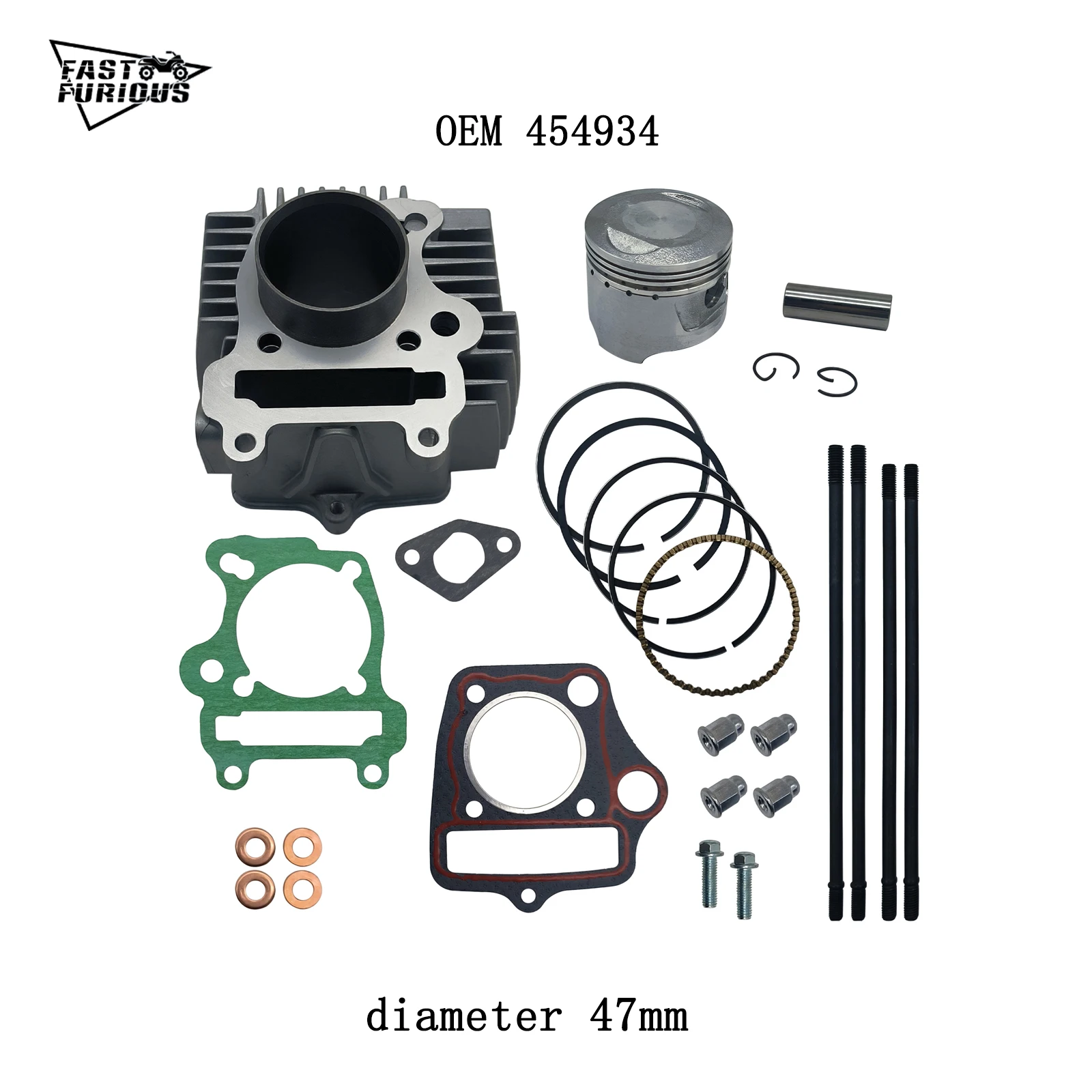 

Верхний комплект прокладок поршня цилиндра для POLARIS 454934 диаметром 47 мм