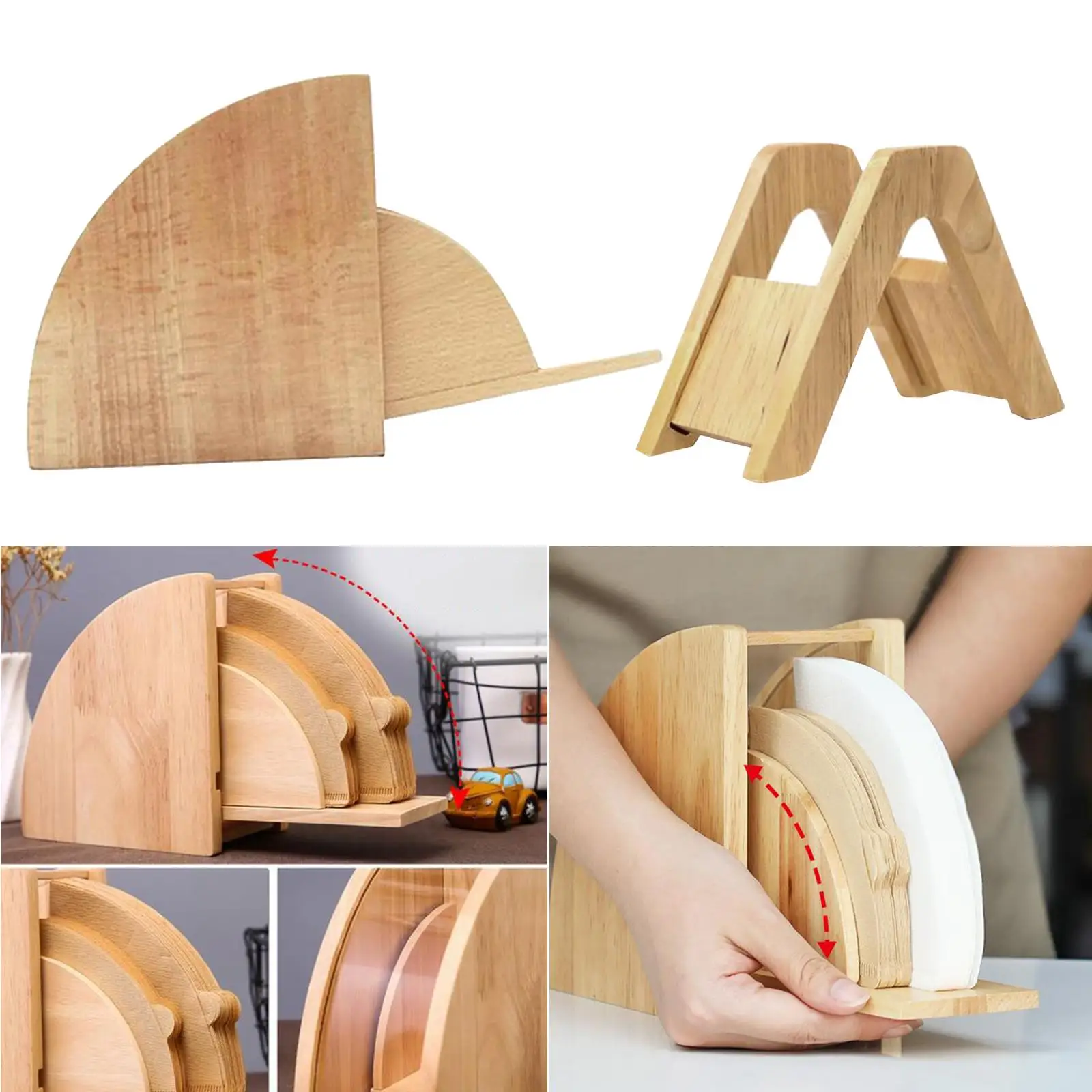 Coffee Filter Paper Dispenser Storage Rack Stand Shelf Case