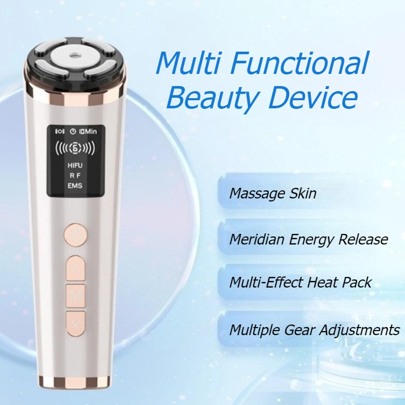 جهاز تجميل نسائي متعدد الوظائف للعناية بالبشرة وشد الوجه، معدات محمولة للوجه، مدلك وجه صغير مكركرنت #2
