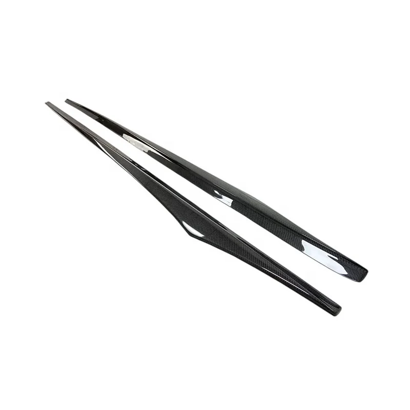 F06 M6 Vor Style Carbon Fiber Side Skirts Rocker Panel Extensions Add-on for M6 F06 F12 F13