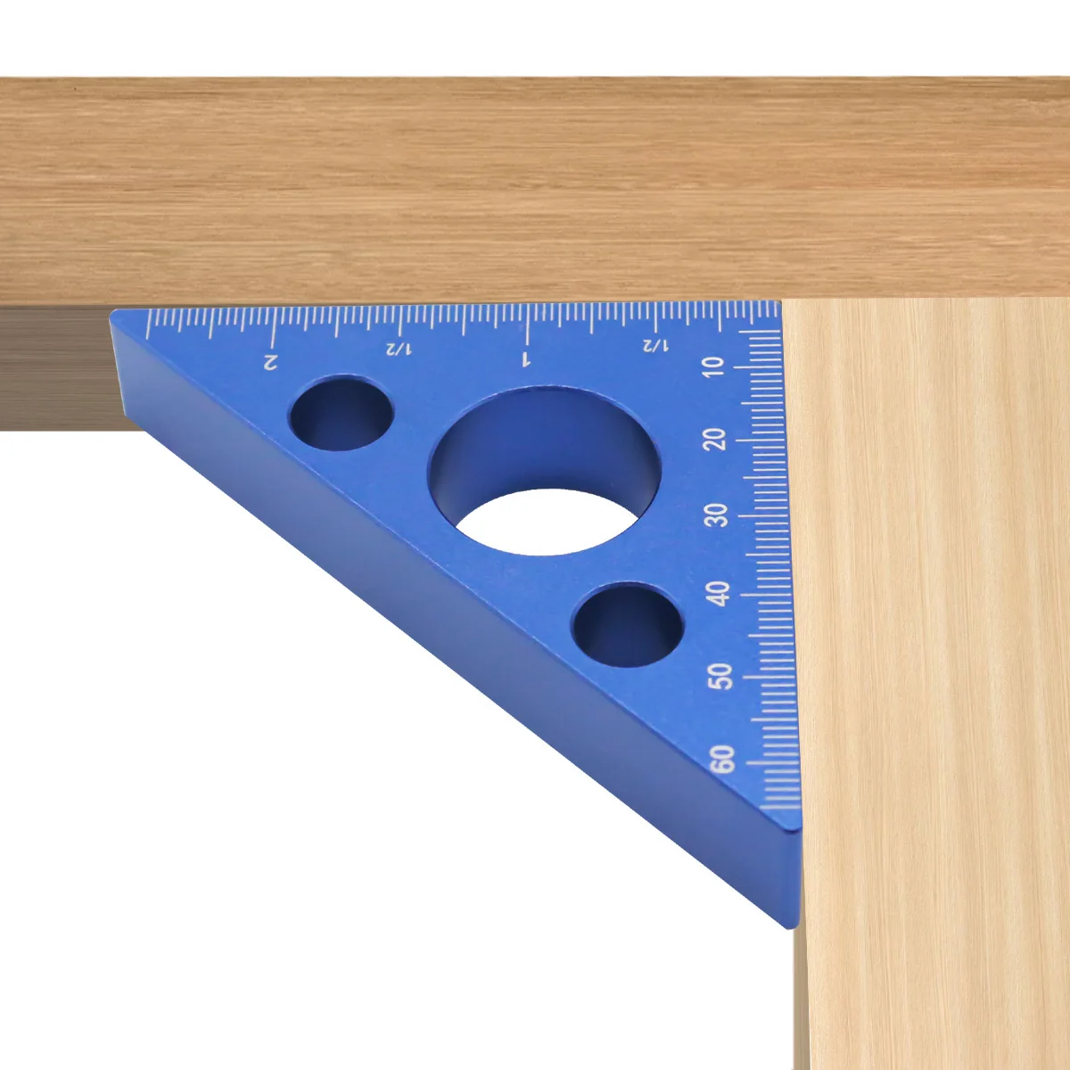 Metric Triangle 45/90 Degree Scale Precision Angle Ruler Aluminum Alloy Thickened Height Ruler Multifunction Woodworking Tool