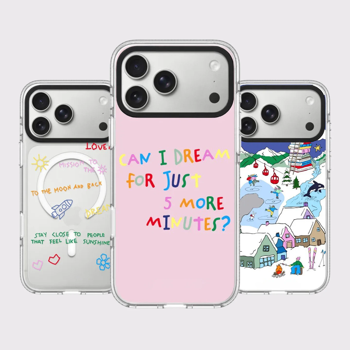 Can I Dream White Border Magnetic Impact Cover for IPhone 13 14 15 16 17 Pro Max Case for IPhone 17 Air