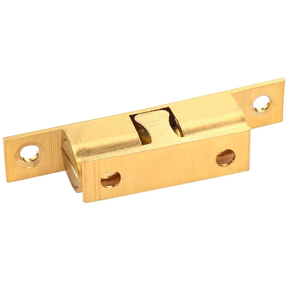 Brass Cabinet Door Latch with Adjustable Tension Magnetic Ball Mechanism for Drawer For Wardrobe Solid Copper Material