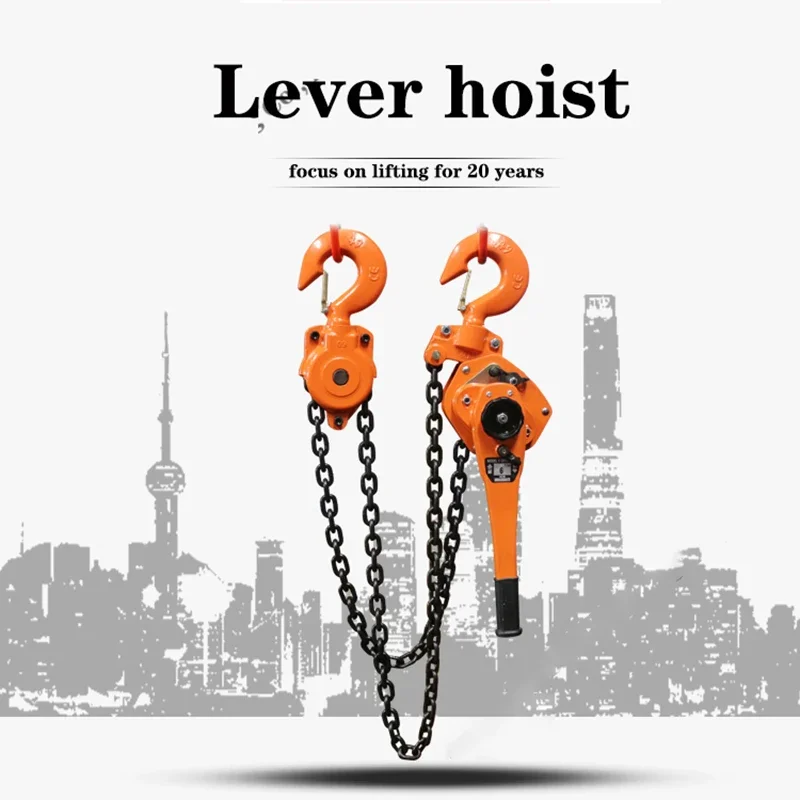 Nuovo 0.8ton -6 TonsHand Leva Paranco Piccolo Sollevamento A Catena Invertita Mano Paranco Gru Manuale Piastra A Mano Tenditore Tenditore