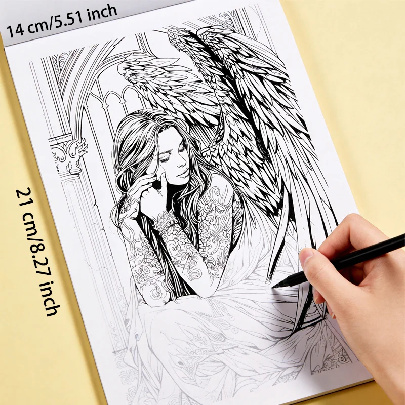 One Adult Decompression Hand Drawn Graffiti Book, Forest Elf
