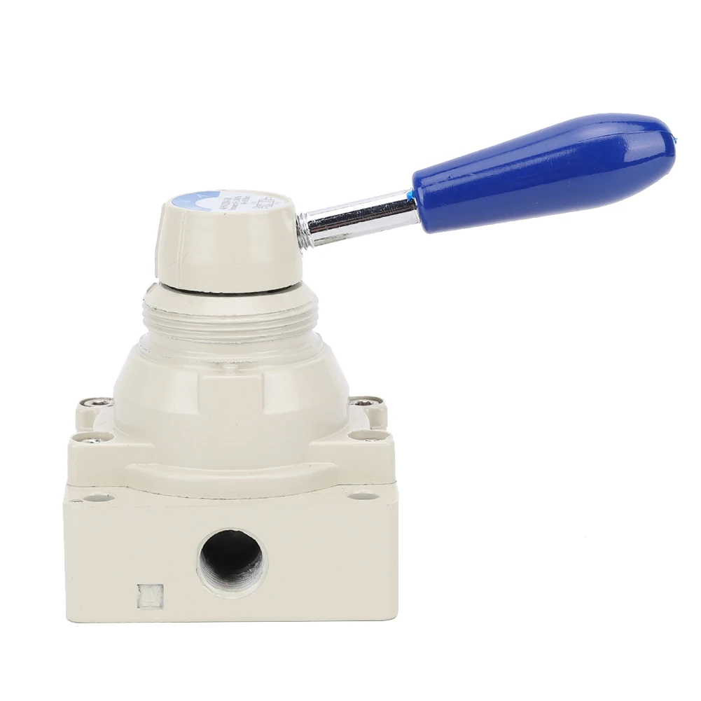 4HV230-08 Air Valve 4 Way 3 Positions Hand Lever Direct Action 1/4in PT Pneumatic Valve Hand Lever Valve Pneumatic Valve Valve