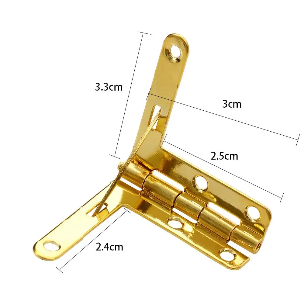 10 قطعة صندوق ساعة النبيذ حافظة مجوهرات المفصلي صندوق خشبي غطاء دعم الملحقات #2