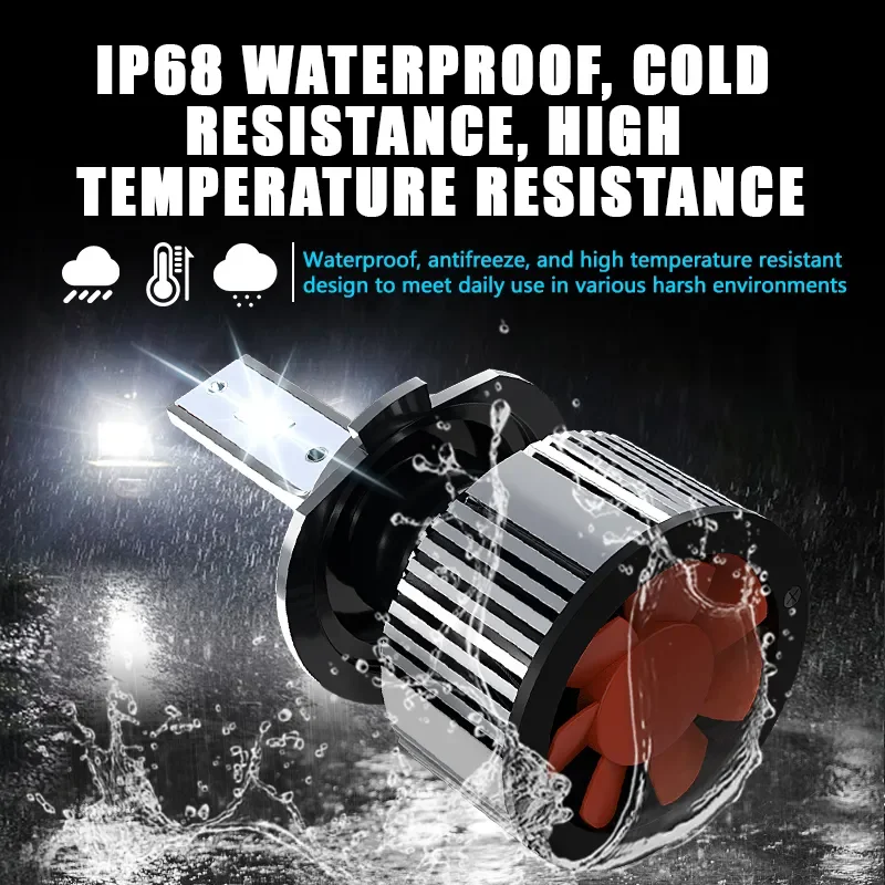 Carshark H7 LED Bulbs Headlight 55W 40000LM CSP H1 H4 H11 H8 H9 Auto Lamps Turbo Ice 9005 HB3 9006 HB4 9012 Hir2 Car Fog Lights