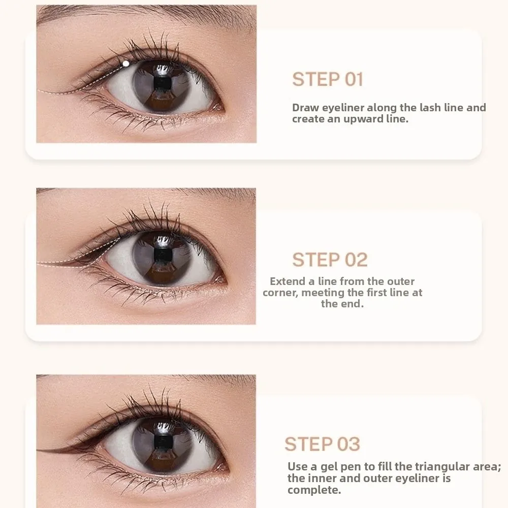 Neuer 2-in-1 Gel-Eyeliner Stift: Glatter, Langanhaltender, Wasserfester und Farbfixierender Eyeliner