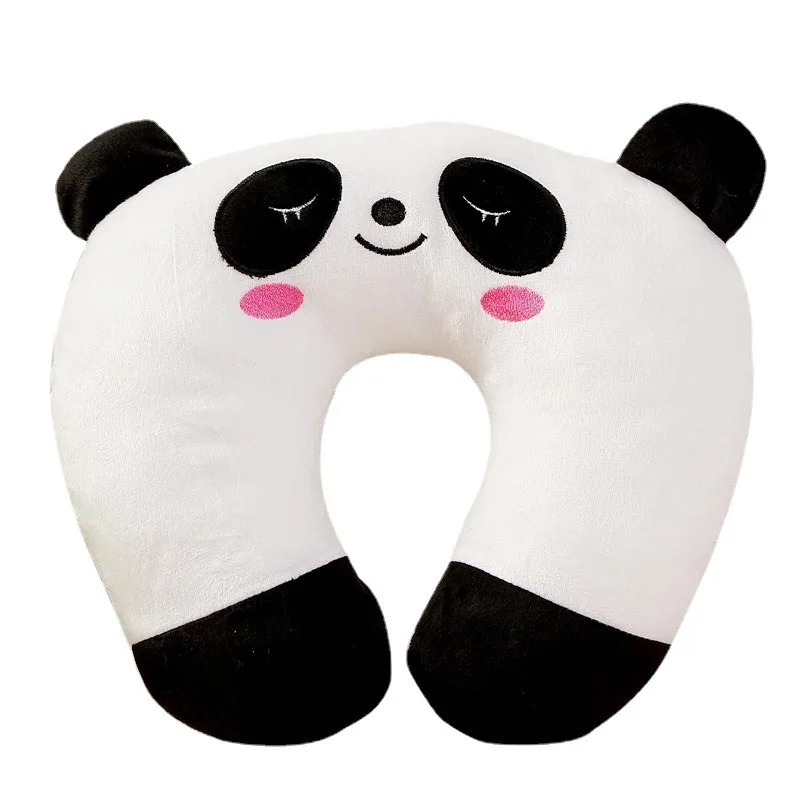 1PC Cartoon Cute Neck Pillow Creative Neck Pillow High speed Rail Travel Nap U-shaped Pillow cute Office waist protection