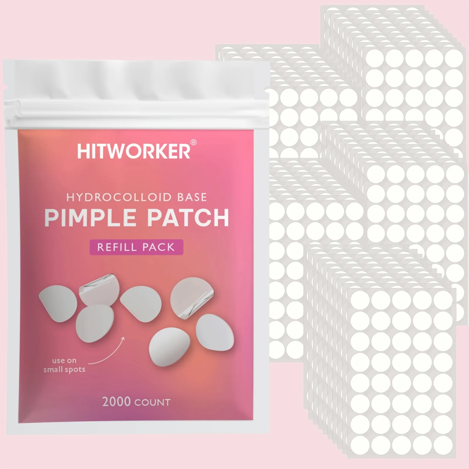 2000 PCS Invisible Acne Veneer Lump Sticker Reduce Acne Cleansing Pores Oil Removal Repair and Smooth Skin Facial Products