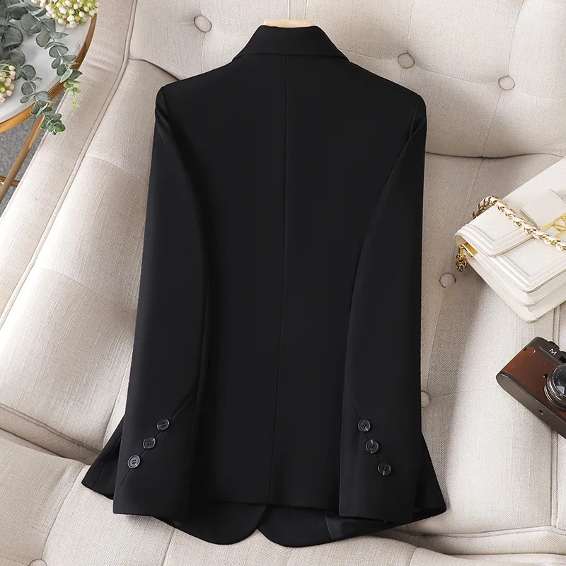 Neue Blazer Frauen Koreanische Frühling Herbst Schlank Business Blazer Damen Mäntel Büro Blazer Mantel Lässig Weiß Schwarz Langarm Anzüge