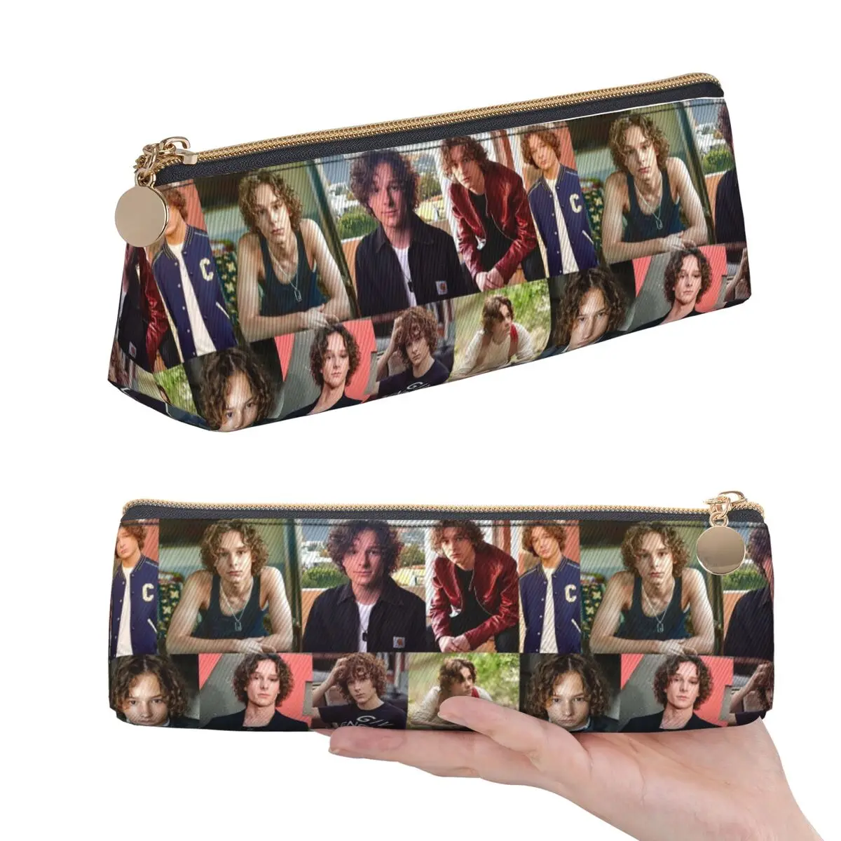 Mason Thames Collage Federmäppchen für Studenten, Geschenke, Stiftbox, Bleistiftbeutel, Schreibwaren, Stifthalter, Tasche