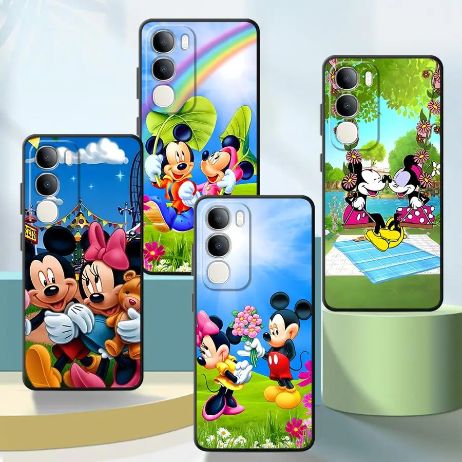 Soft Back Phone Cover Case for Vivo V29 Y75 Y81 V21E V23 Y51S Y78 V25 V30 Y50 Y95 Y52S Y93 Y53S V27 Y71 Y91 Disney Mickey Mouse