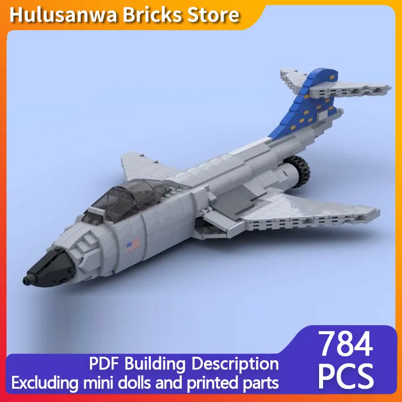

F-101B Voodoo Modern Military Fighter Jets Model MOC Building Bricks War Equipment Modular Technology Gifts Holiday Children Toy