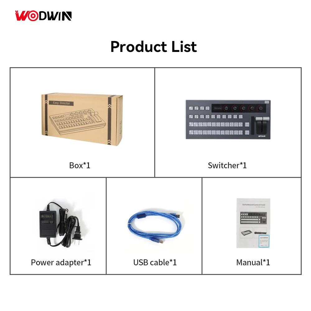 Hot Selling 12 Channel VMix Atem IP Controller Panel Video Mixer Switcher Live Streaming for Sport Church TV Studio