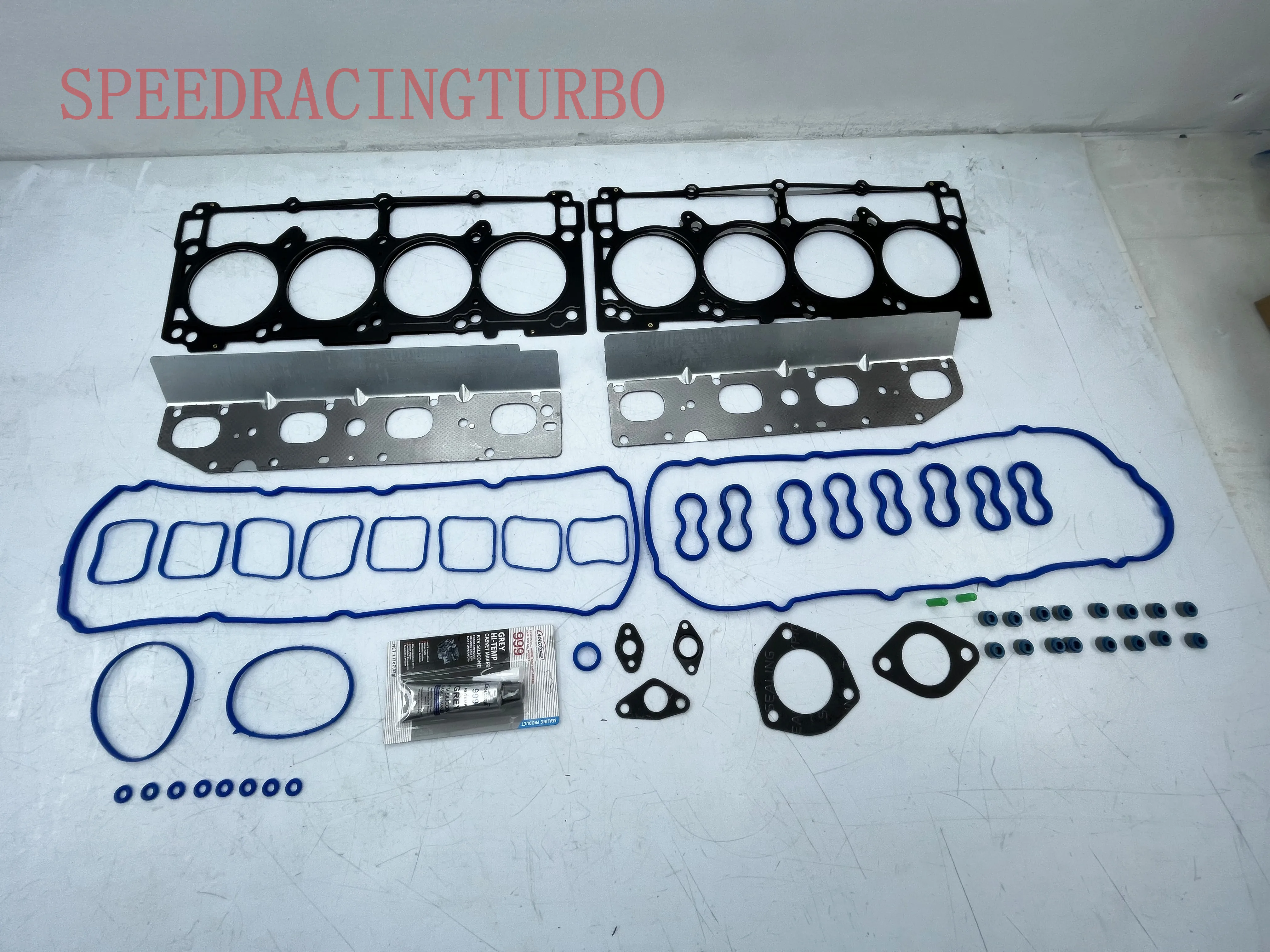 

Head Bolts Gasket Set Kit Intake Manifold Cover Gaskets(Metal) Fit Ram 1500 Dakota Durango Jeep Grand Cherokee 4.7L 99-03