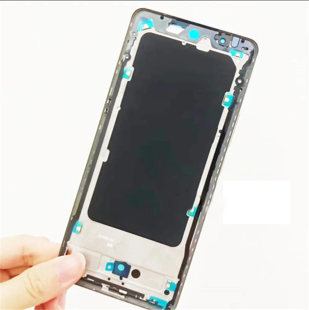 LCD Faceplate For Realme 12 Pro , 12 Pro Plus Front Frame Chassis Middle Housing Bezel + Side Buttons Smartphone Repair Parts