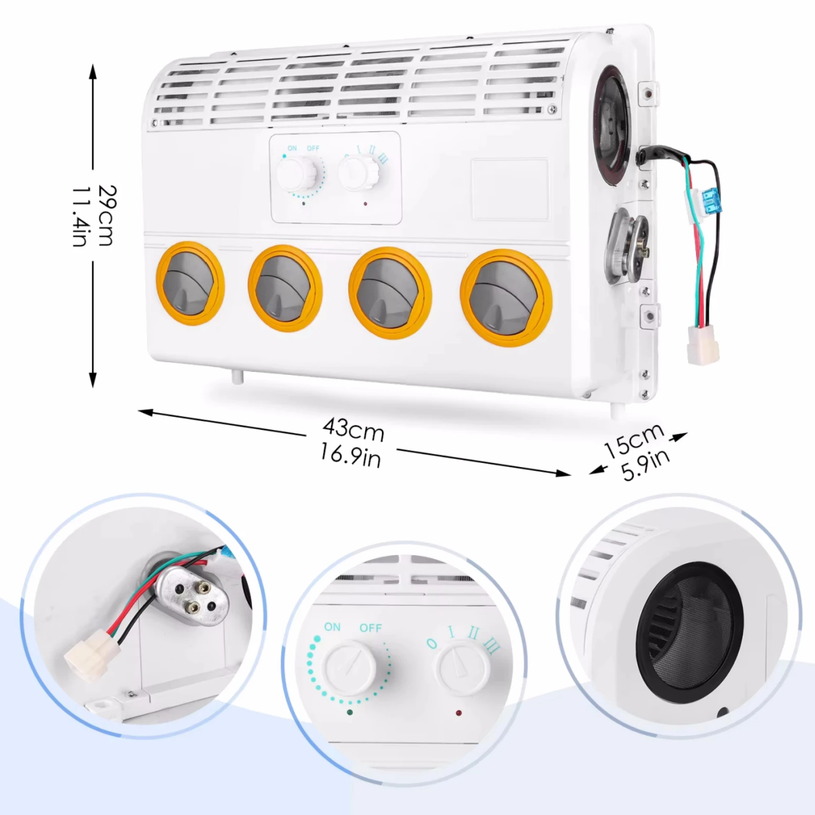 RV65F 12V/24V car air conditioning 508 compressor kit, for engineering vehicles, large cargo, van and other AC accessories