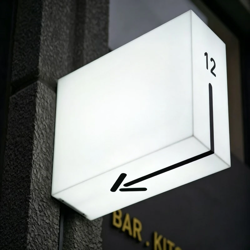 Deposit-Light box store door sign LED outdoor double-sided light box wall-mounted three-dimensional light box