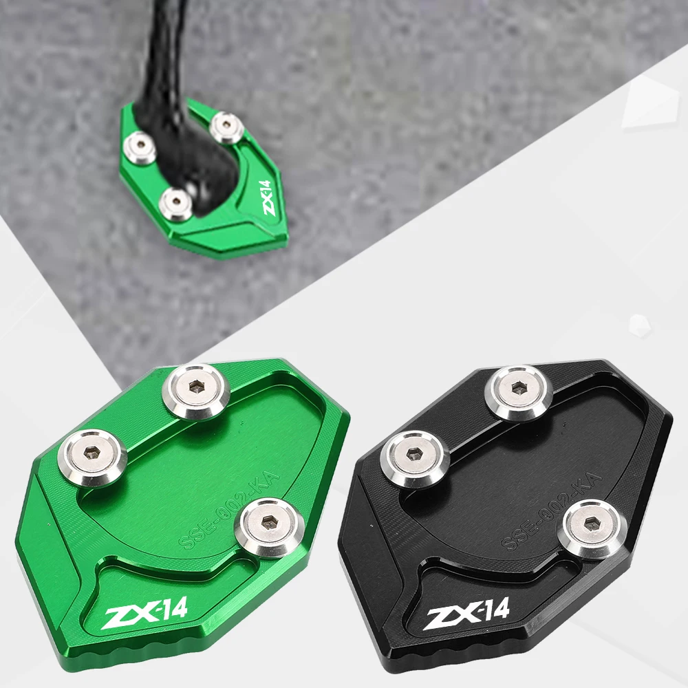 

Motorcycle ZX 14 14R ZZR GTR 1400 Side Stand Enlarger Sled For KAWASAKI Ninja ZX14R ZX14 ZZR1400 GTR1400/Concours 14 2012~2023