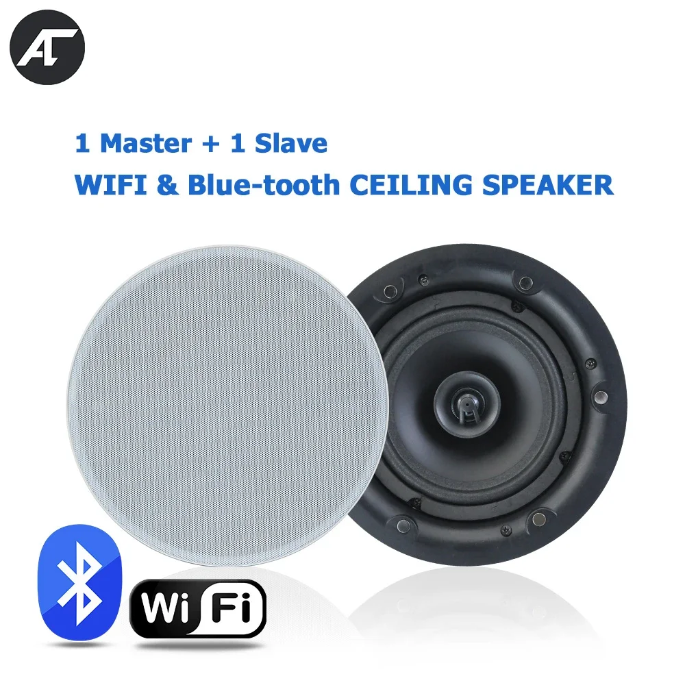 

WiFi 6 inch Ceiling Speaker Bluetooth Powerful 2*30W Loudspeaker HiFi Stereo Home Theater Sound System for Restaurant Hotel Inn