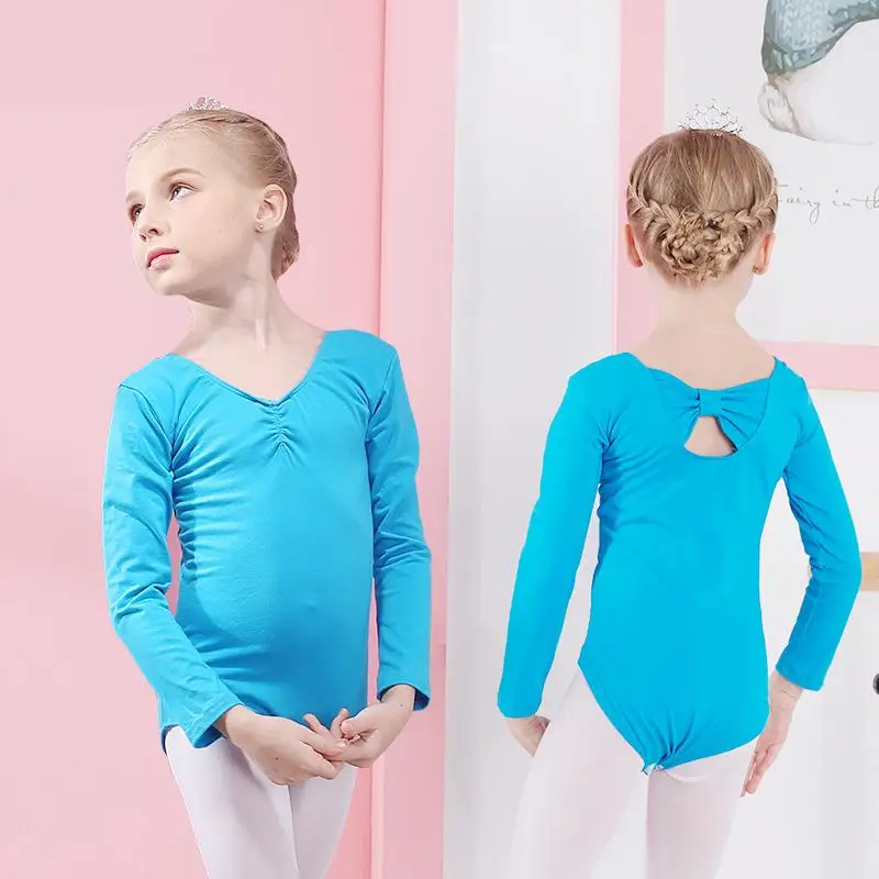 5 Colors for Kids Ballerina Ballet Dancewear Bowknot Leotards Gymnastics Bodysuits Tutu for Girls Ballet Dancing Clothes 1 Suit