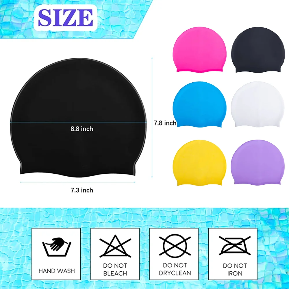 Bonnet de natation en silicone à haute élasticité, équipement de protection professionnel, unisexe, chapeau de natation pour sports nautiques, bonnet de plongée, mode