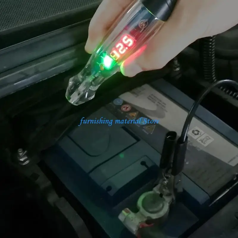 Y5GD Digital Circuit Detector Electrical Car Battery Tester With Double LED Indicators And Shockproof Design For Workshops