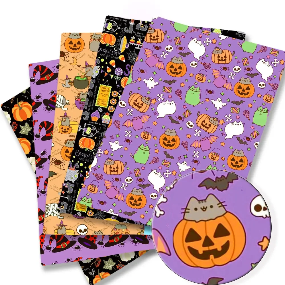 

halloween Cartoon Fabric Hot DIY140*50cm Handmade Sewing Patchwork Quilting Baby Dress Home Sheet Printed Fabric Sewing Kids