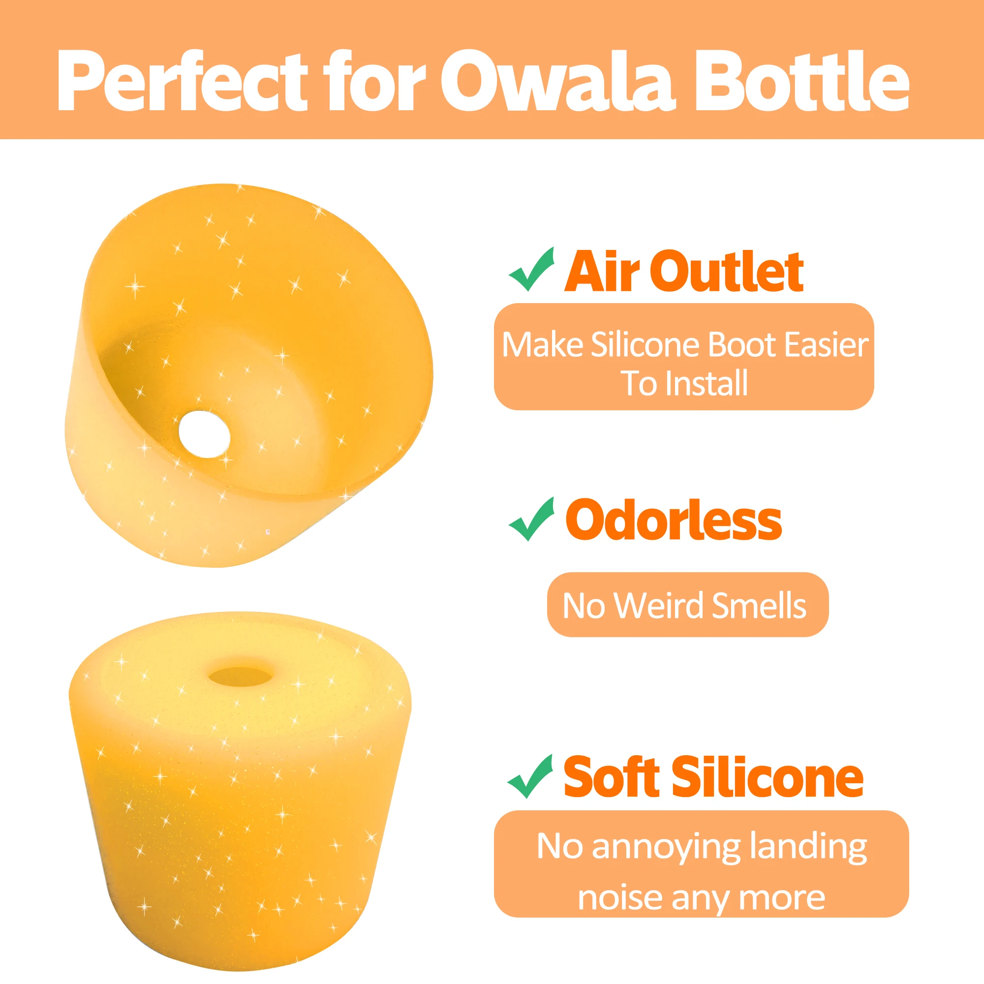 Silicone Water Bottle For Owala 24oz 32oz 40oz Anti-Slip Protective Sleeve Bottom Bumper Protective Bottom Bumper Protector