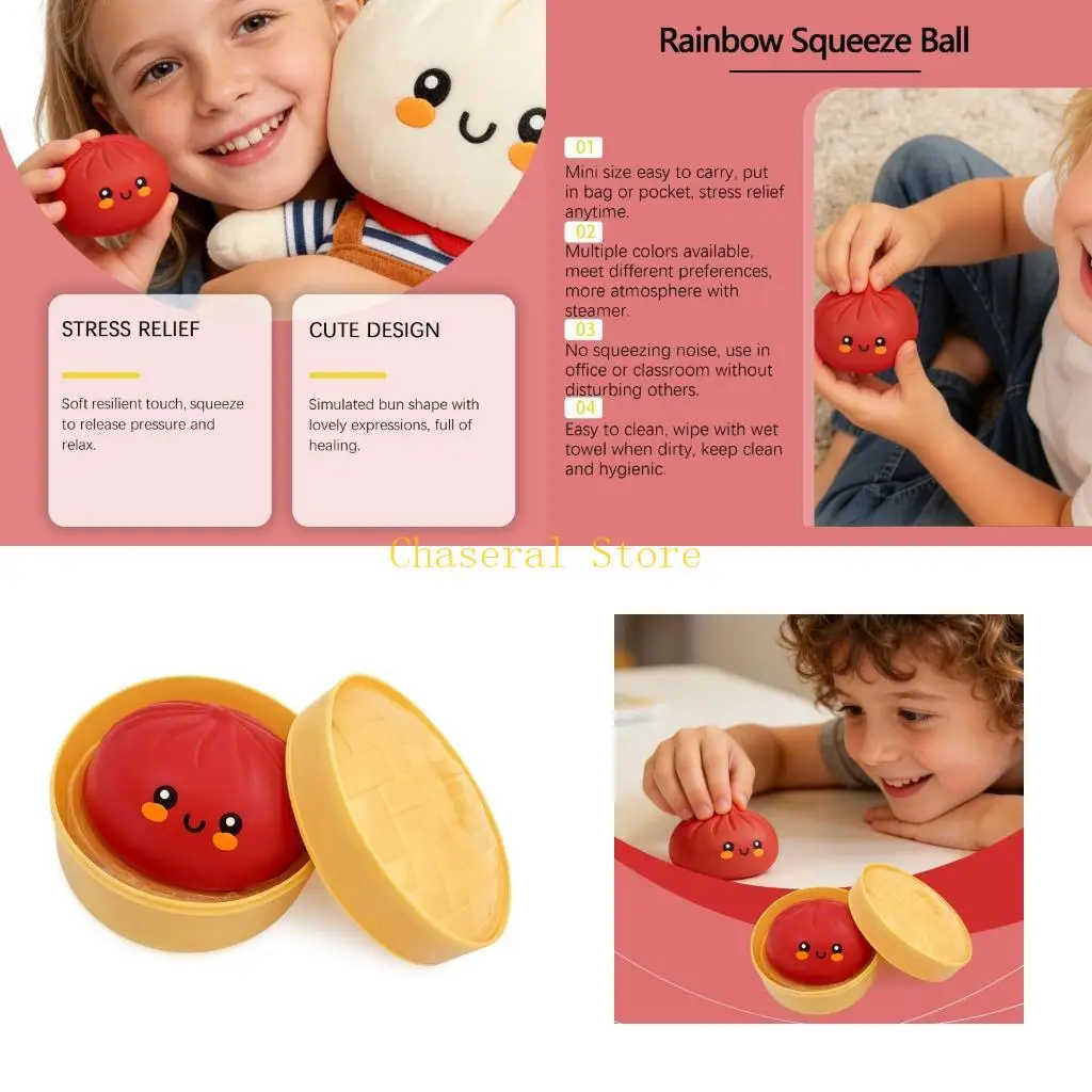 

E7CE Stuffed Bun Sensory Toy Anxiety Relief Gadget Compact Design Kids Adults