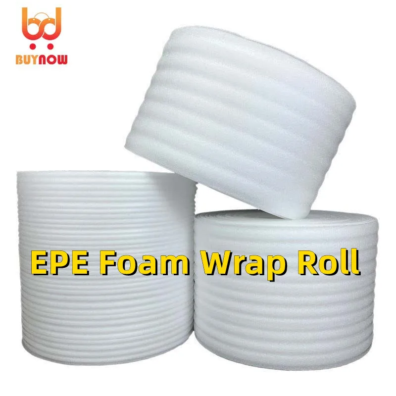 ความกว้าง 30 ซม. EPE Pearl Cotton กันกระแทก Shatterproof Foam Wrap แผ่นสําหรับบรรจุจัดส่งสีขาวความหนา 1 มม