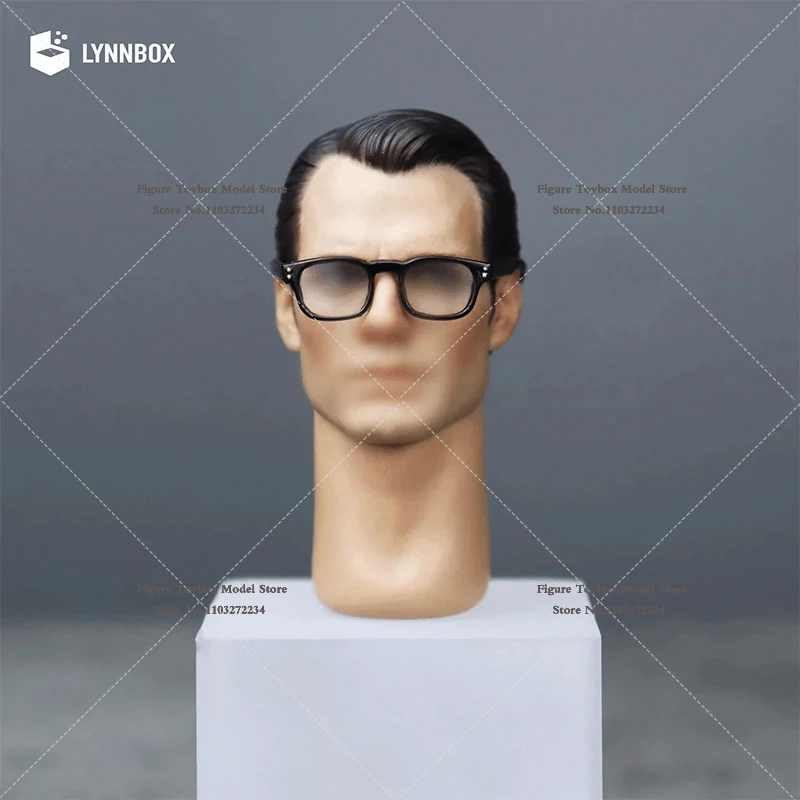 LYNNBOX 1/6 Henry Cavil Black Glasses Accessory Strong Painted Neck Model For 12