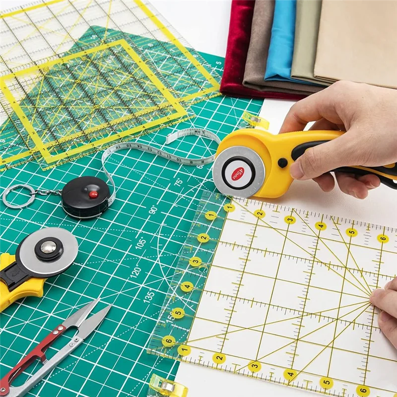 A59E-Righelli per quilting Modelli per quilting Righelli per quilting Righelli acrilici Righello per taglio tessuto con anelli antiscivolo