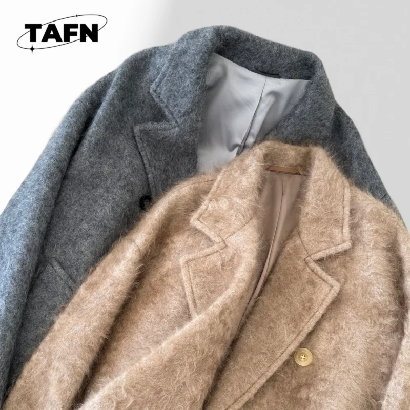 Dames Lente Herfst Button-Up Overjas Halflange Windjack voor Vrouwelijke Forenzen met Grote Zakken voor Vrouwen AI0974