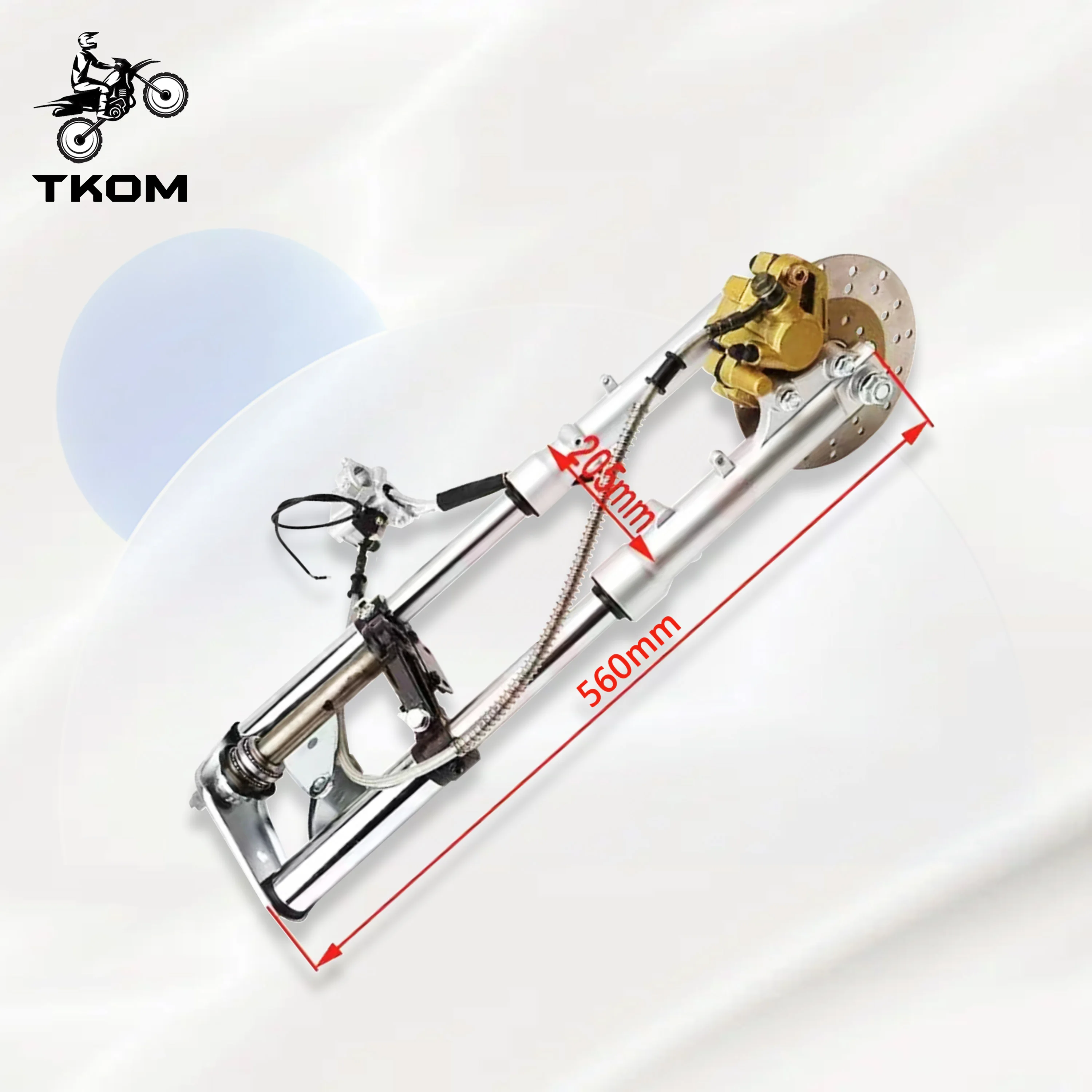 Monkey Motorcycle Front Fork Shock Absorber with brake caliper disc assembly for Honda Monkey Z50 bike spare parts